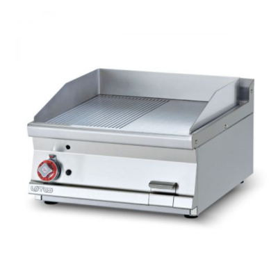  Πλατώ αερίου μεσαίο 1/2 λείο 1/2 ραβδωτό Superchrom